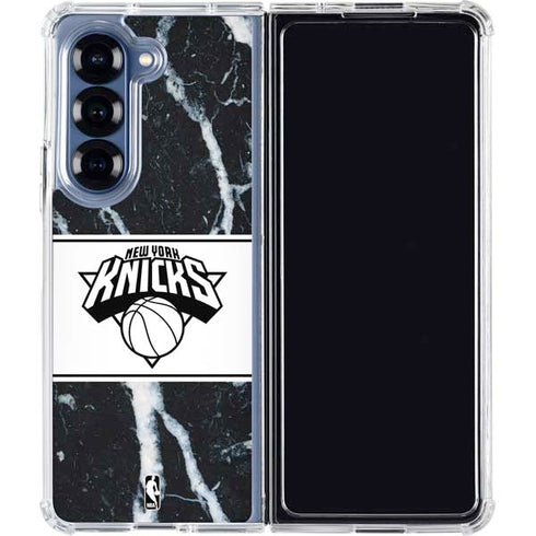 NBA New York Knicks Marble Galaxy Z Fold6 Clear Case