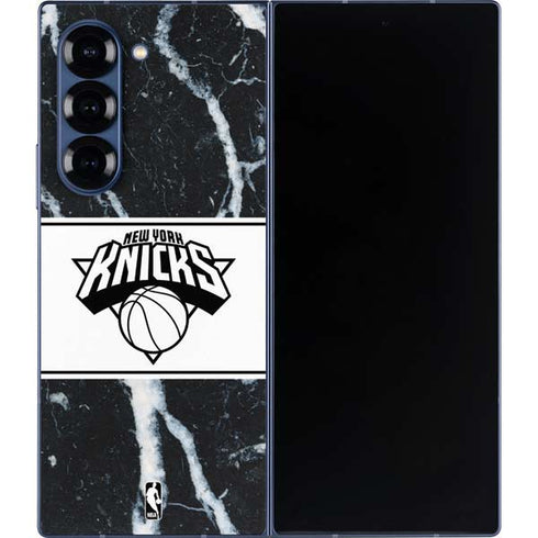 NBA New York Knicks Marble Galaxy Z Fold6 Skin