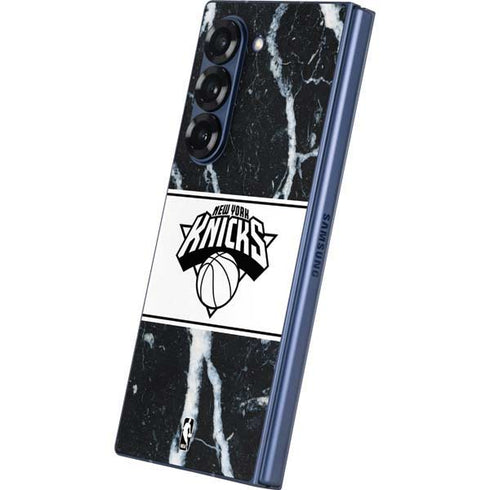 NBA New York Knicks Marble Galaxy Z Fold6 Skin