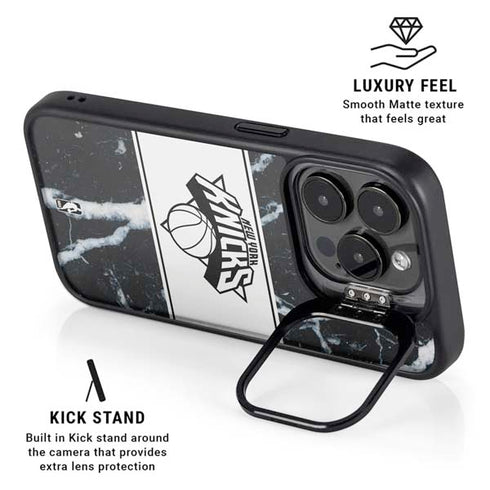 NBA New York Knicks Marble iPhone 13 Pro Max Kickstand Case