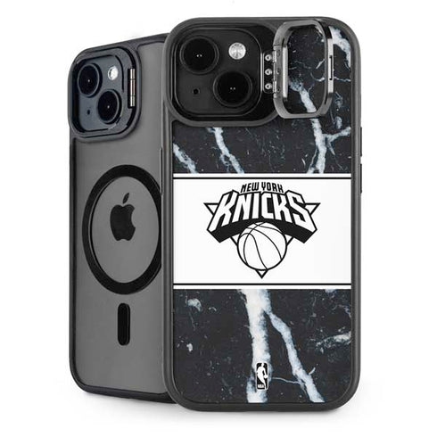 NBA New York Knicks Marble iPhone 14 Kickstand Case