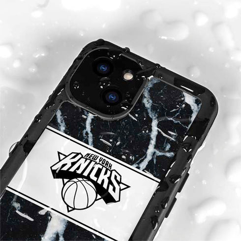NBA New York Knicks Marble iPhone 15 Plus Waterproof Case