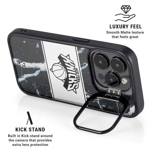 NBA New York Knicks Marble iPhone 15 Pro Kickstand Case