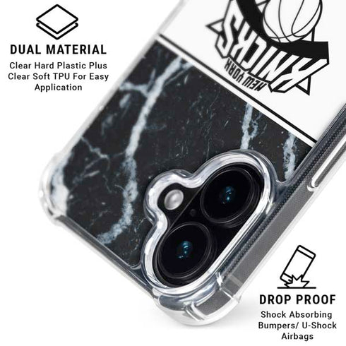 NBA New York Knicks Marble iPhone 16 MagSafe Case