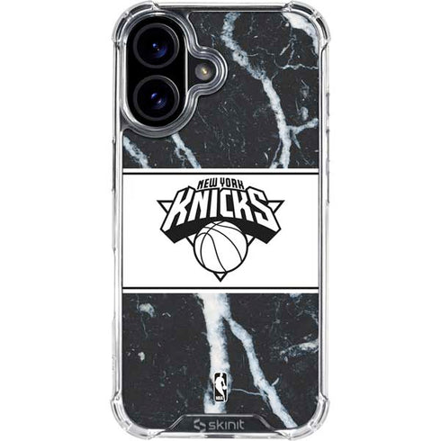 NBA New York Knicks Marble iPhone 16 Plus Clear Case