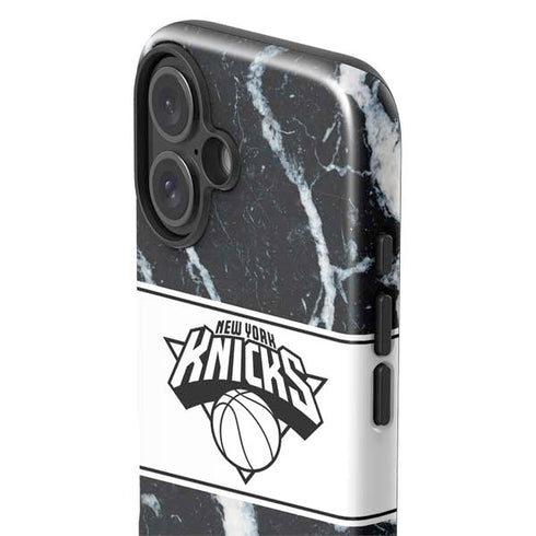 NBA New York Knicks Marble iPhone 16 Plus Impact Case