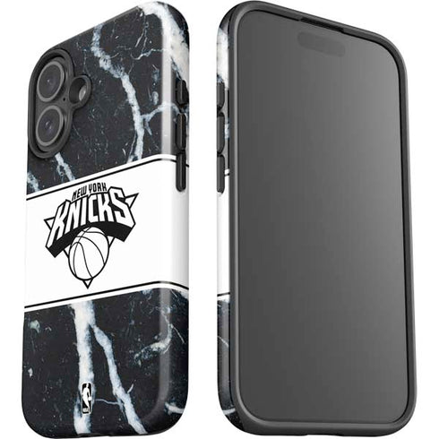 NBA New York Knicks Marble iPhone 16 Plus Impact Case