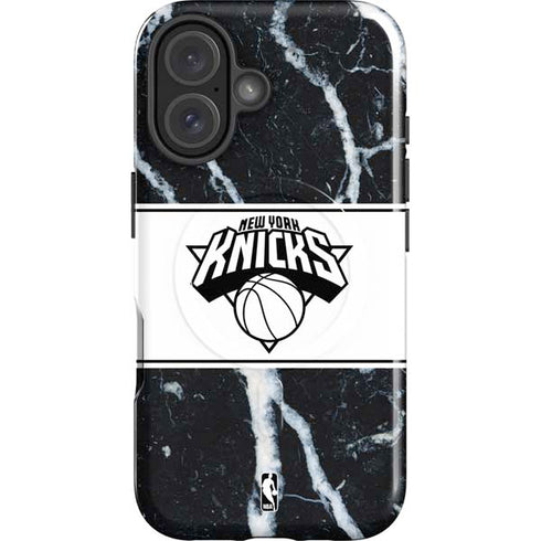 NBA New York Knicks Marble iPhone 16 Plus Magsafe Impact Case