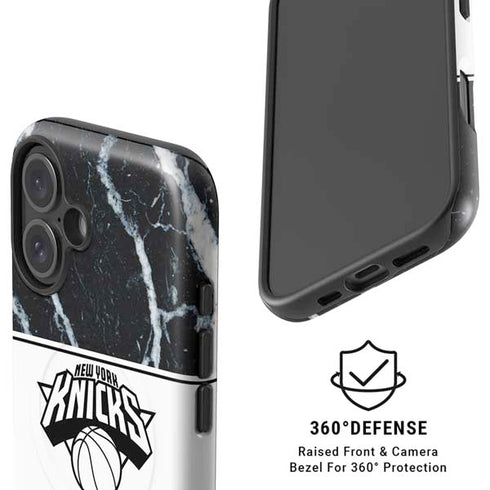 NBA New York Knicks Marble iPhone 16 Plus Magsafe Impact Case