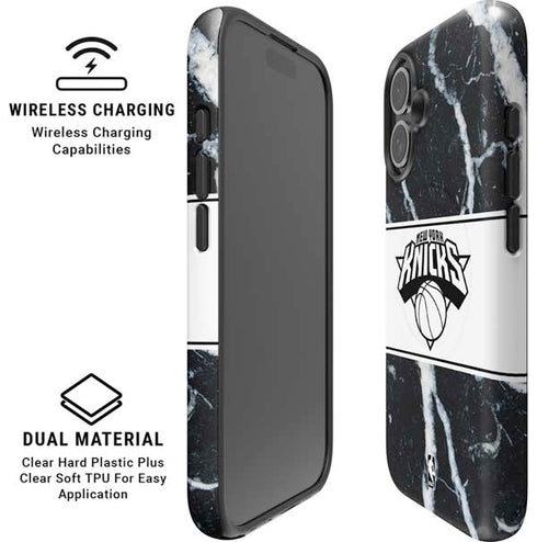 NBA New York Knicks Marble iPhone 16 Plus Magsafe Impact Case
