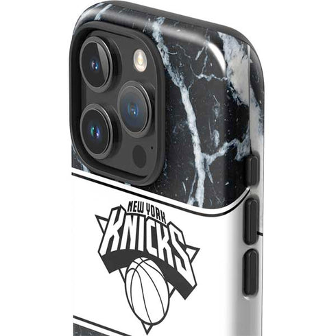 NBA New York Knicks Marble iPhone 16 Pro Impact Case