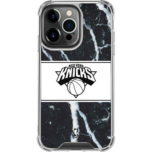 NBA New York Knicks Marble iPhone 16 Pro Max Clear Case