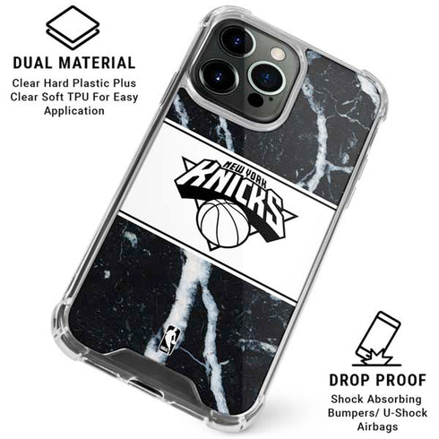 NBA New York Knicks Marble iPhone 16 Pro Max Clear Case