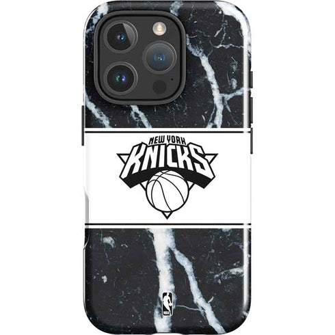 NBA New York Knicks Marble iPhone 16 Pro Max Impact Case