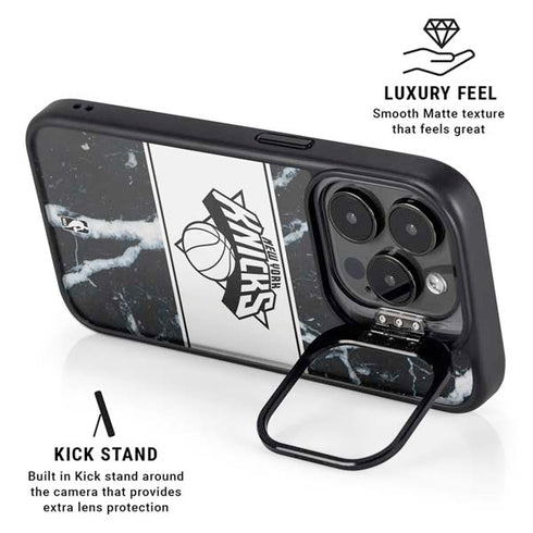 NBA New York Knicks Marble iPhone 16 Pro Max Kickstand Case