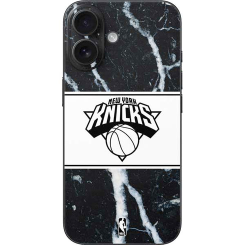 NBA New York Knicks Marble iPhone 16 Skin