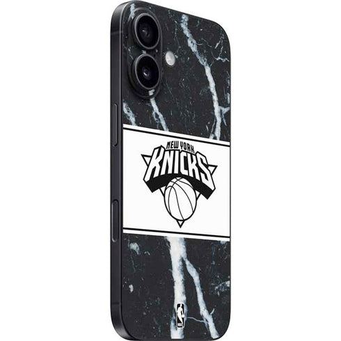 NBA New York Knicks Marble iPhone 16 Skin