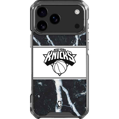 NBA New York Knicks Marble iPhone 18 Pro Max Clear Case