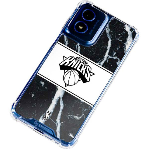 NBA New York Knicks Marble Moto G 5G (2024) Clear Case