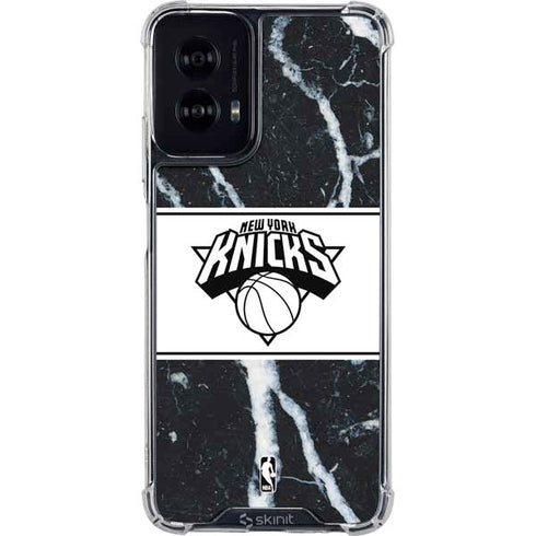 NBA New York Knicks Marble Moto G Power 5G (2024) Clear Case