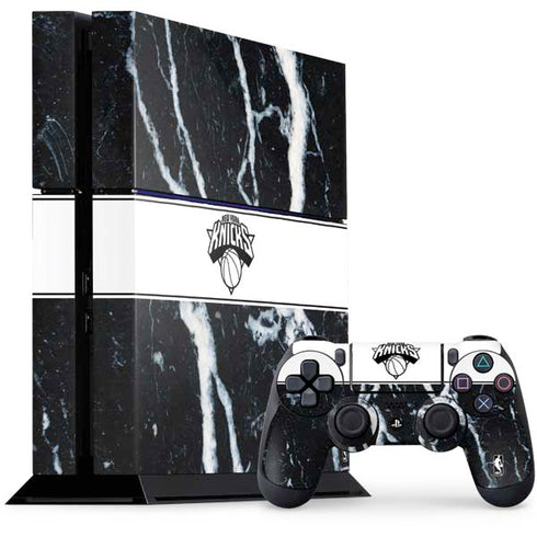 NBA New York Knicks Marble PS4 Console and Controller Bundle Skin