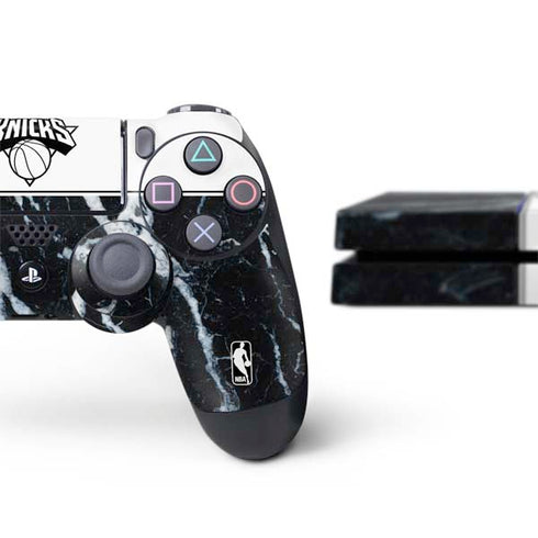 NBA New York Knicks Marble PS4 Console and Controller Bundle Skin