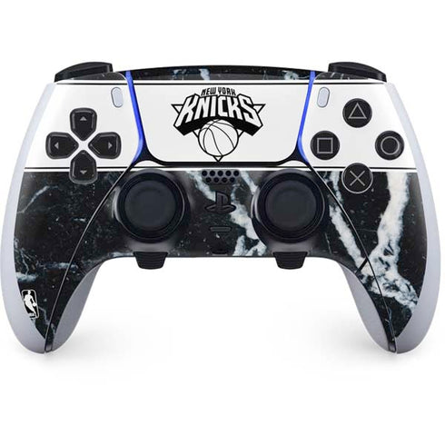 NBA New York Knicks Marble PS5 DualSense Edge Pro Controller Skin