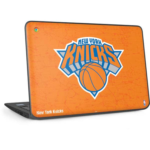 NBA New York Knicks Orange Primary Logo HP Chromebook Skin