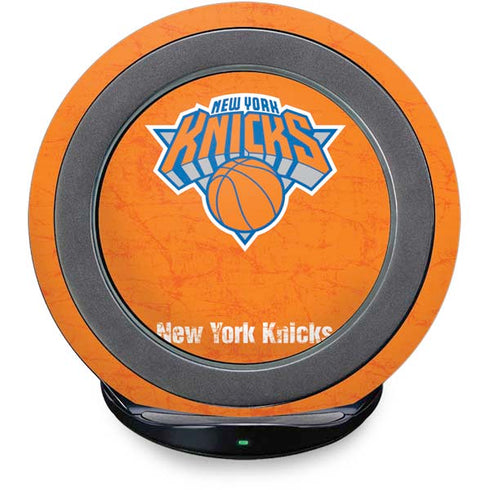 NBA New York Knicks Orange Primary Logo Fast Charge Wireless Charging Stand Skin