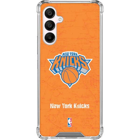 NBA New York Knicks Orange Primary Logo Galaxy A16 5G Clear Case