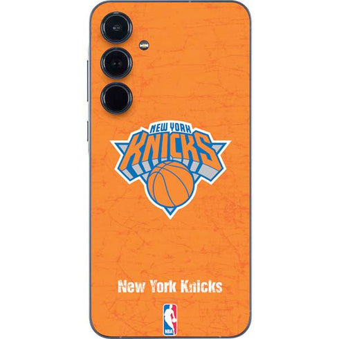 NBA New York Knicks Orange Primary Logo Galaxy A35 5G Skin