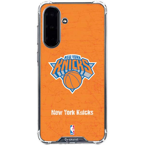 NBA New York Knicks Orange Primary Logo Galaxy A36 5G Clear Case