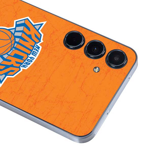 NBA New York Knicks Orange Primary Logo Galaxy A36 5G Skin