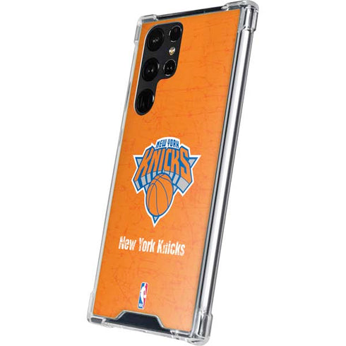 NBA New York Knicks Orange Primary Logo Galaxy S23 Ultra Clear Case