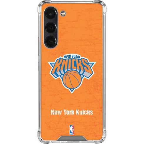 NBA New York Knicks Orange Primary Logo Galaxy S24 FE Clear Case