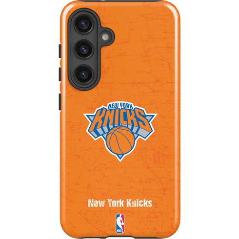 NBA New York Knicks Orange Primary Logo Galaxy S25 Impact Case