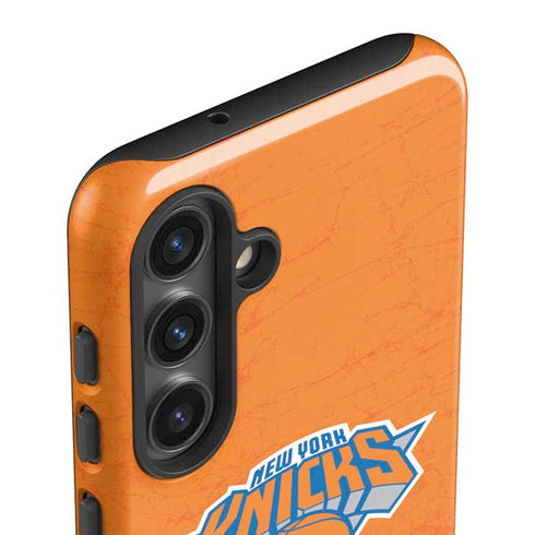 NBA New York Knicks Orange Primary Logo Galaxy S25 Impact Case