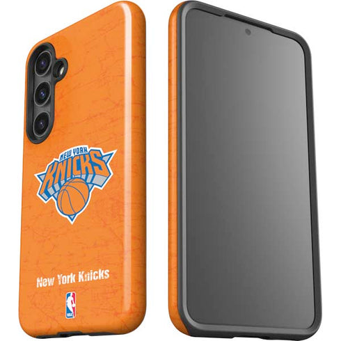 NBA New York Knicks Orange Primary Logo Galaxy S25 Impact Case