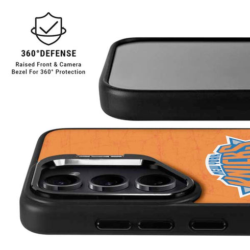 NBA New York Knicks Orange Primary Logo Galaxy S25 Kickstand Case