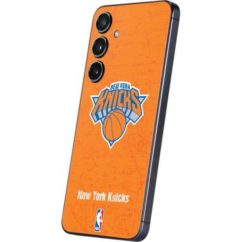 NBA New York Knicks Orange Primary Logo Galaxy S25 Plus Skin