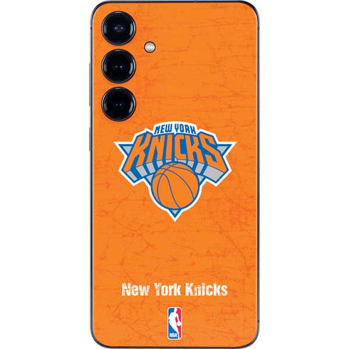 NBA New York Knicks Orange Primary Logo Galaxy S25 Skin