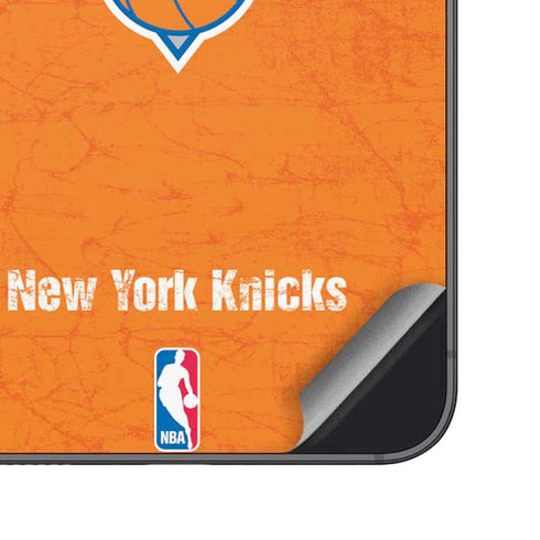 NBA New York Knicks Orange Primary Logo Galaxy S25 Skin