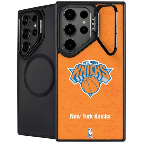 NBA New York Knicks Orange Primary Logo Galaxy S25 Ultra Kickstand Case