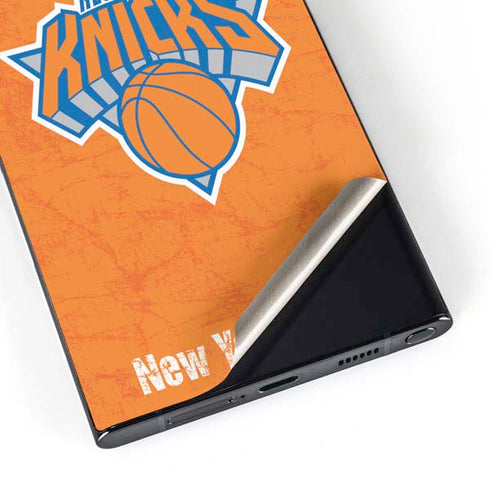 NBA New York Knicks Orange Primary Logo Galaxy S24 Ultra Skin