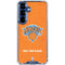 NBA New York Knicks Orange Primary Logo Galaxy S25 Clear Case