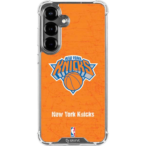 NBA New York Knicks Orange Primary Logo Galaxy S26 Plus Clear Case