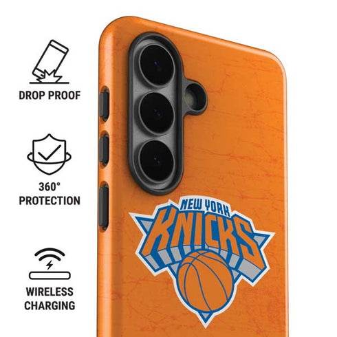 NBA New York Knicks Orange Primary Logo Galaxy S26 Plus Impact Case