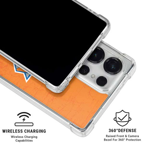 NBA New York Knicks Orange Primary Logo Galaxy S26 Ultra Clear Case
