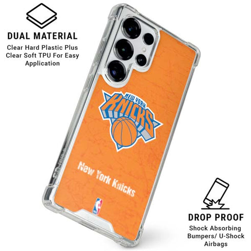 NBA New York Knicks Orange Primary Logo Galaxy S26 Ultra Clear Case