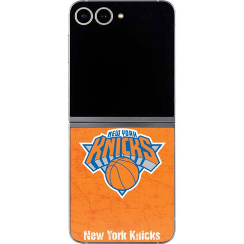 NBA New York Knicks Orange Primary Logo Galaxy Z Flip6 Skin